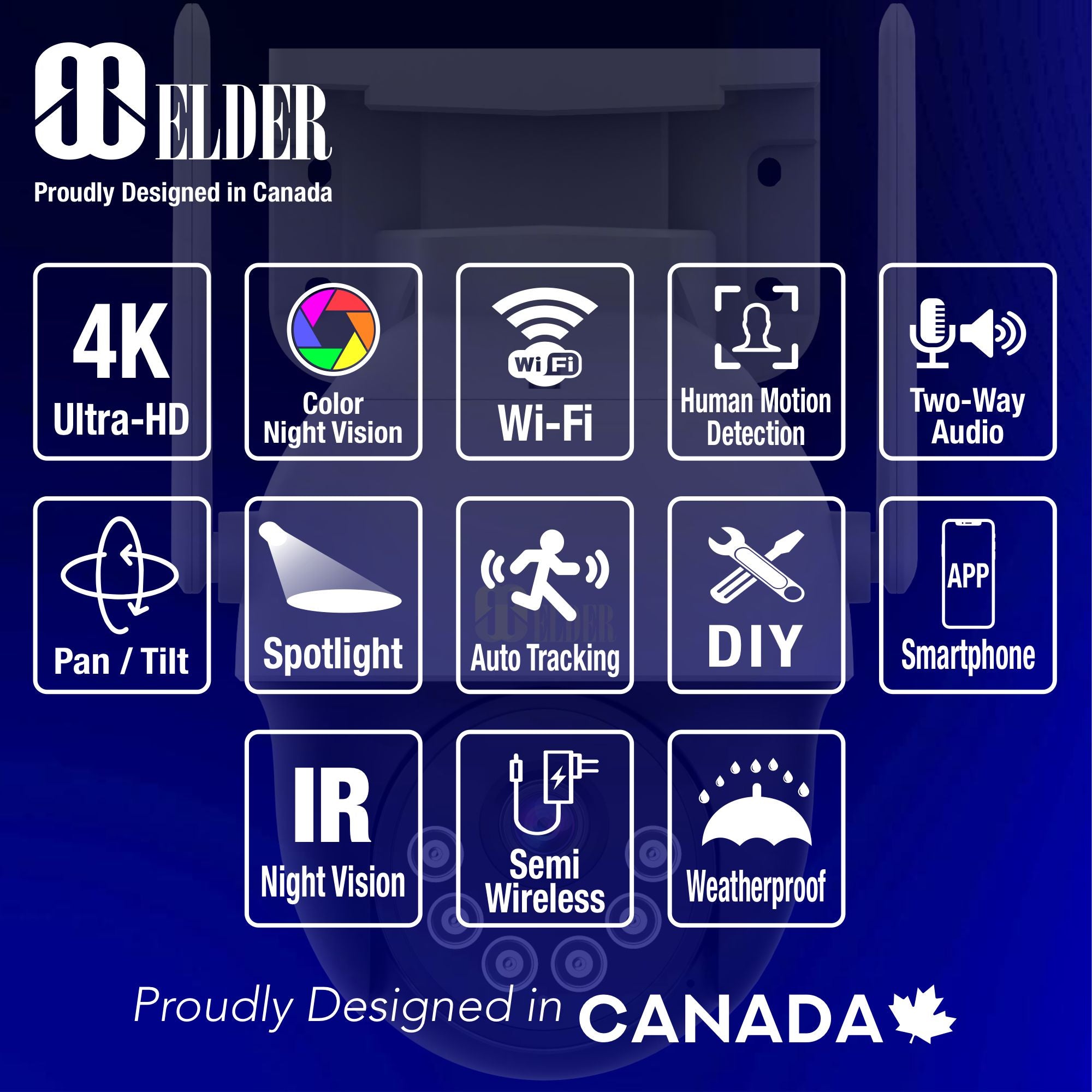4K PTZ Security Cameras Wireless AI-Powered Surveillance with Color Night Vision