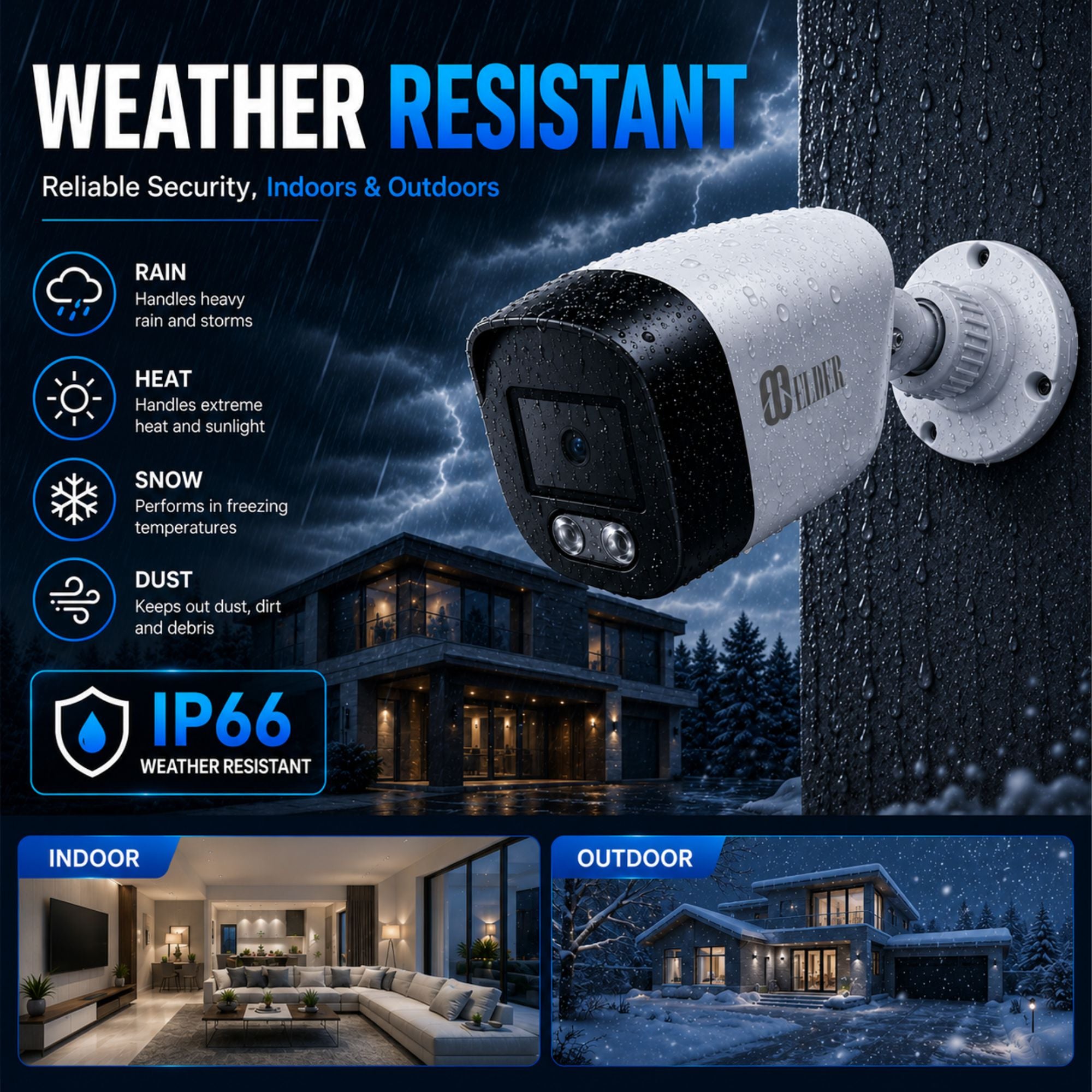 CCTV Security Camera Outdoor Weather Resistant for Indoor and Outdoor