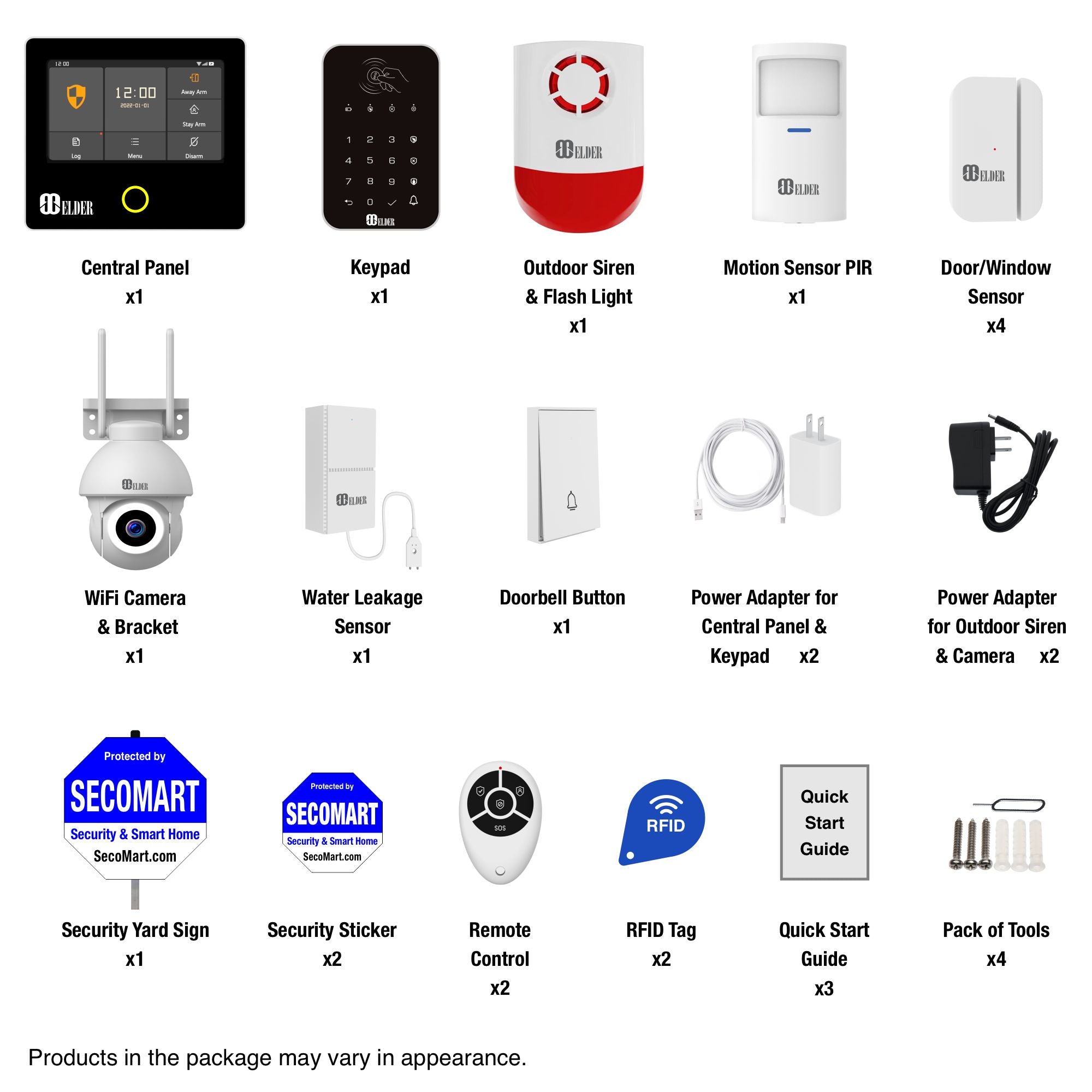 DIY Home Alarm System Security 15-Piece Wireless Security System