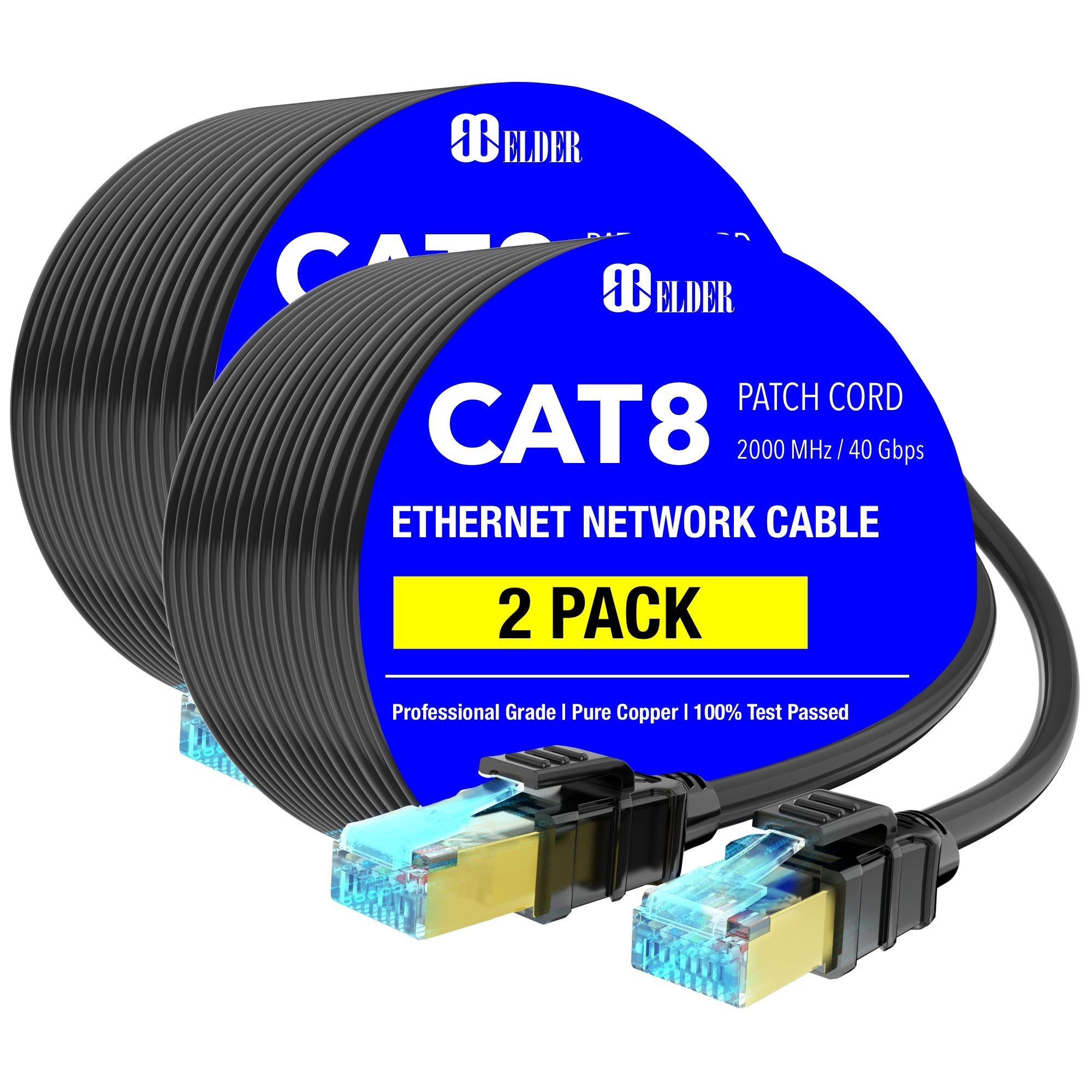 Cavo Ethernet Cat8 SinLoon 10FT - 40Gbps, Angolo 90°, Schermato, Per Gaming E Rete Ad Alta Velocità - Foto 6