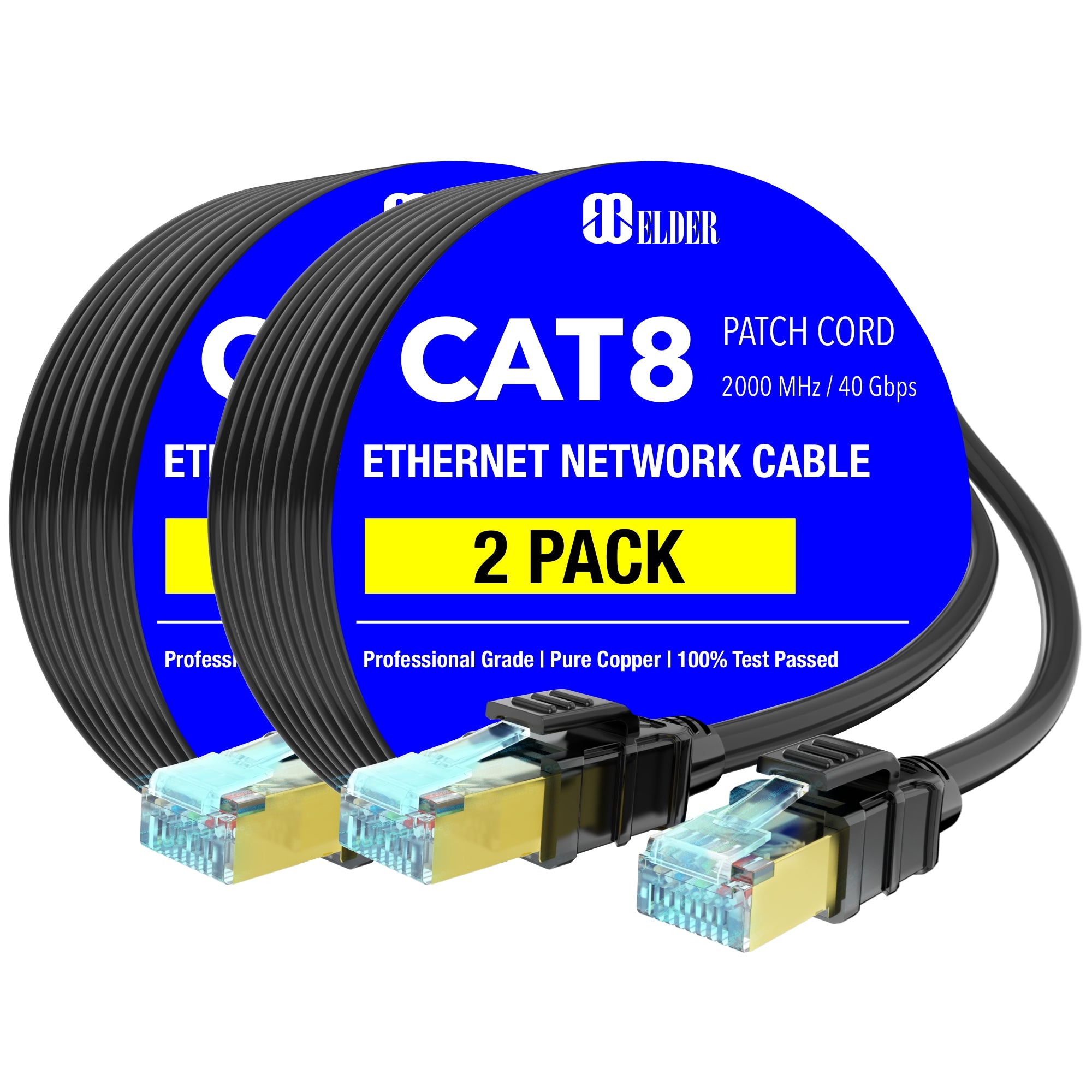 Charlore Cat 8 Ethernet Cable 40 Ft, High Speed LAN Network Cable Professional Lan Cable 26awg 2000mhz 40gbps Gold Plated Rj45 Connector Weathe Charlore Cat 8 Ethernet Cable 40 Ft, High Speed LAN Network Cable Professional Lan Cable 26awg 2000mhz 40gbps Gold Plated Rj45 Connector Weathe