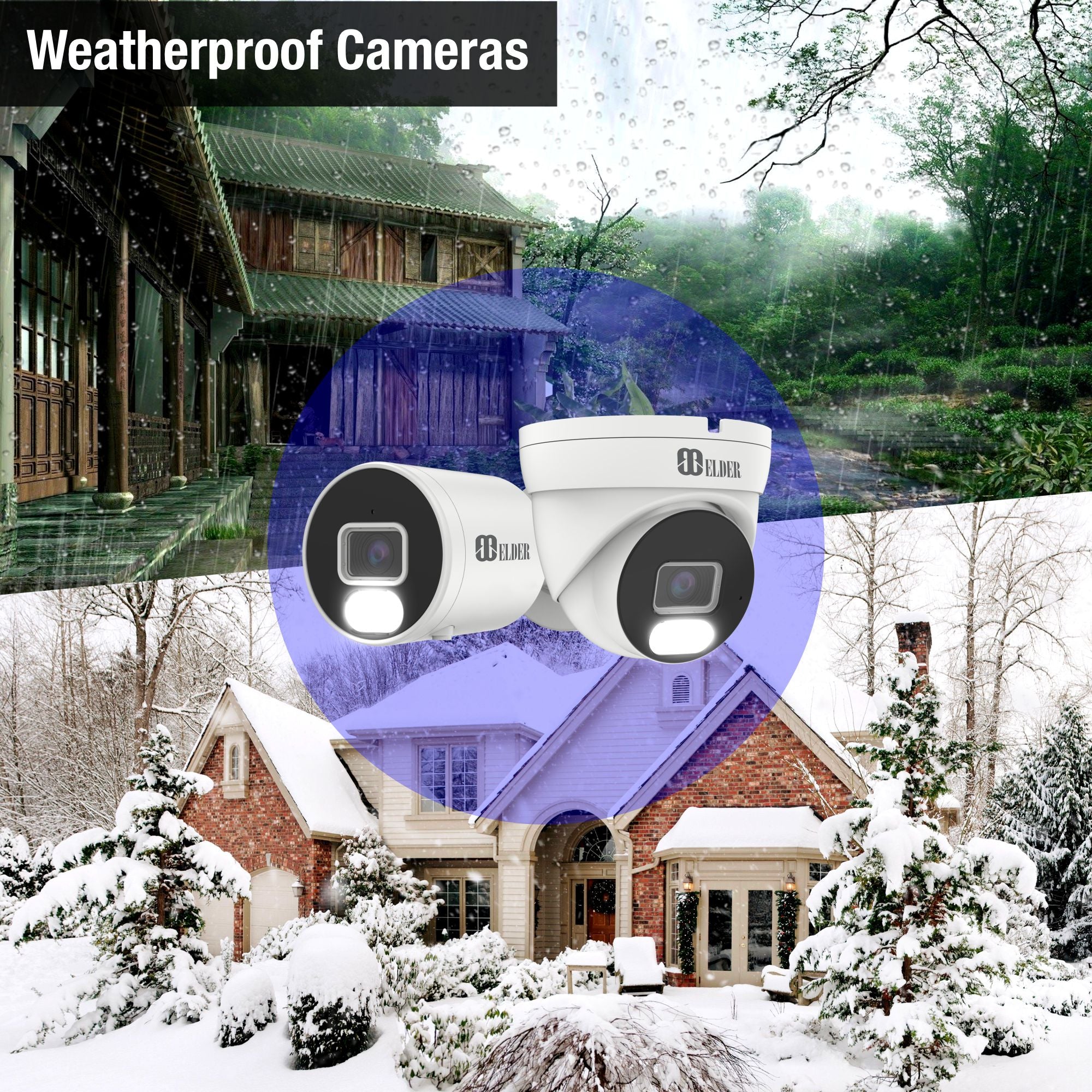 Security Cameras Outdoor Weatherproof Heavy with Duty Housing Case CCTV Cameras