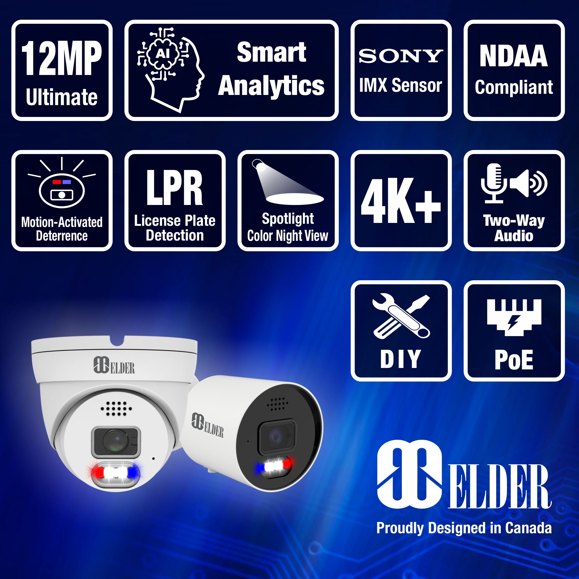 12MP NVR Security Camera System AI Powered Outdoor 4K+ Surveillance