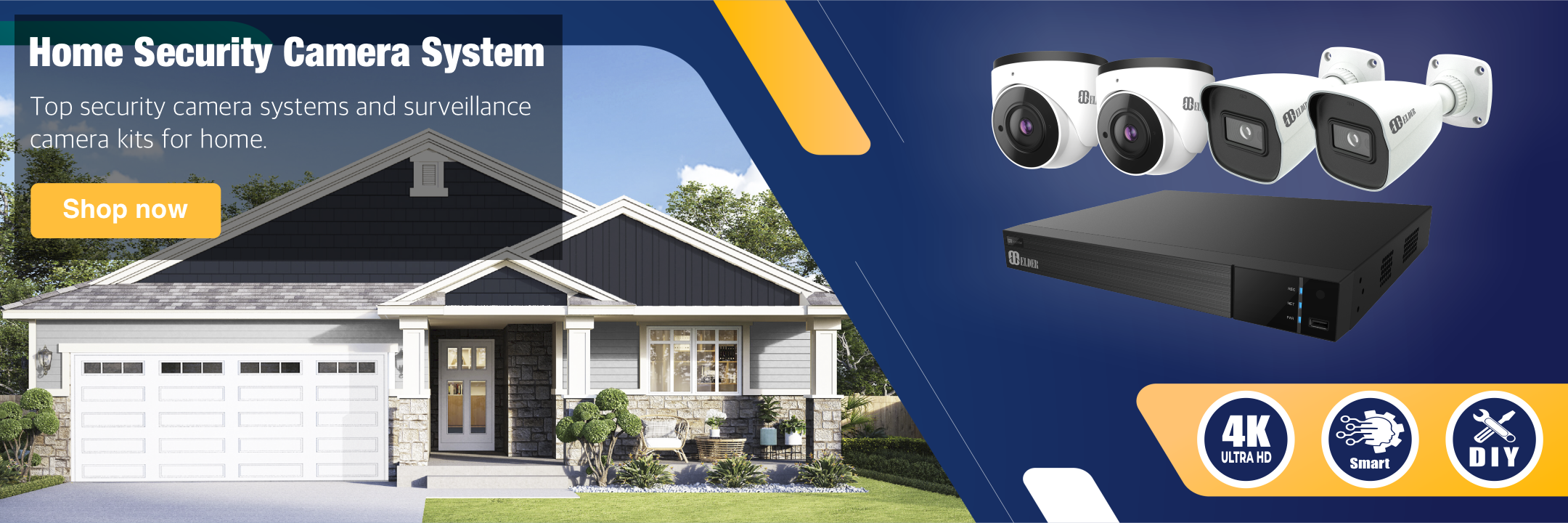Elder security camera system is a trusted home security camera system and business security camera system. Keep your belongings safe with top security camera systems and surveillance camera systems.