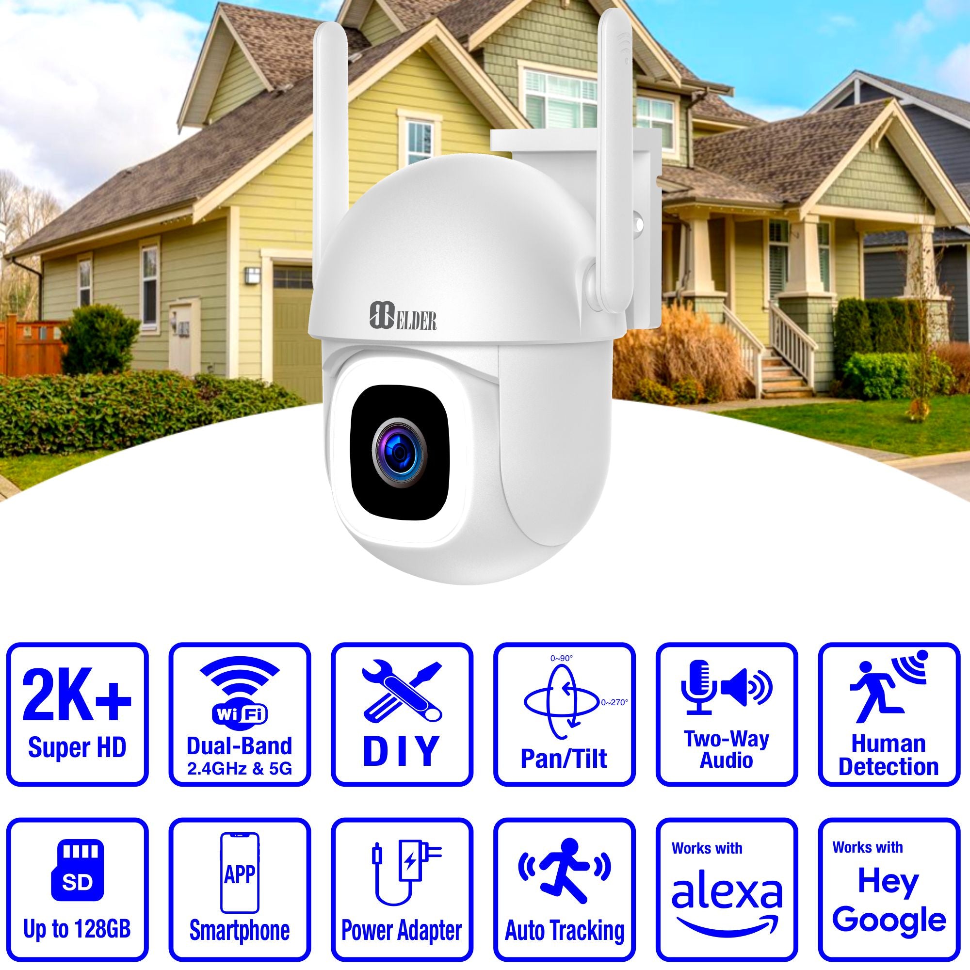 Wireless Security Camera PTZ Srveillance