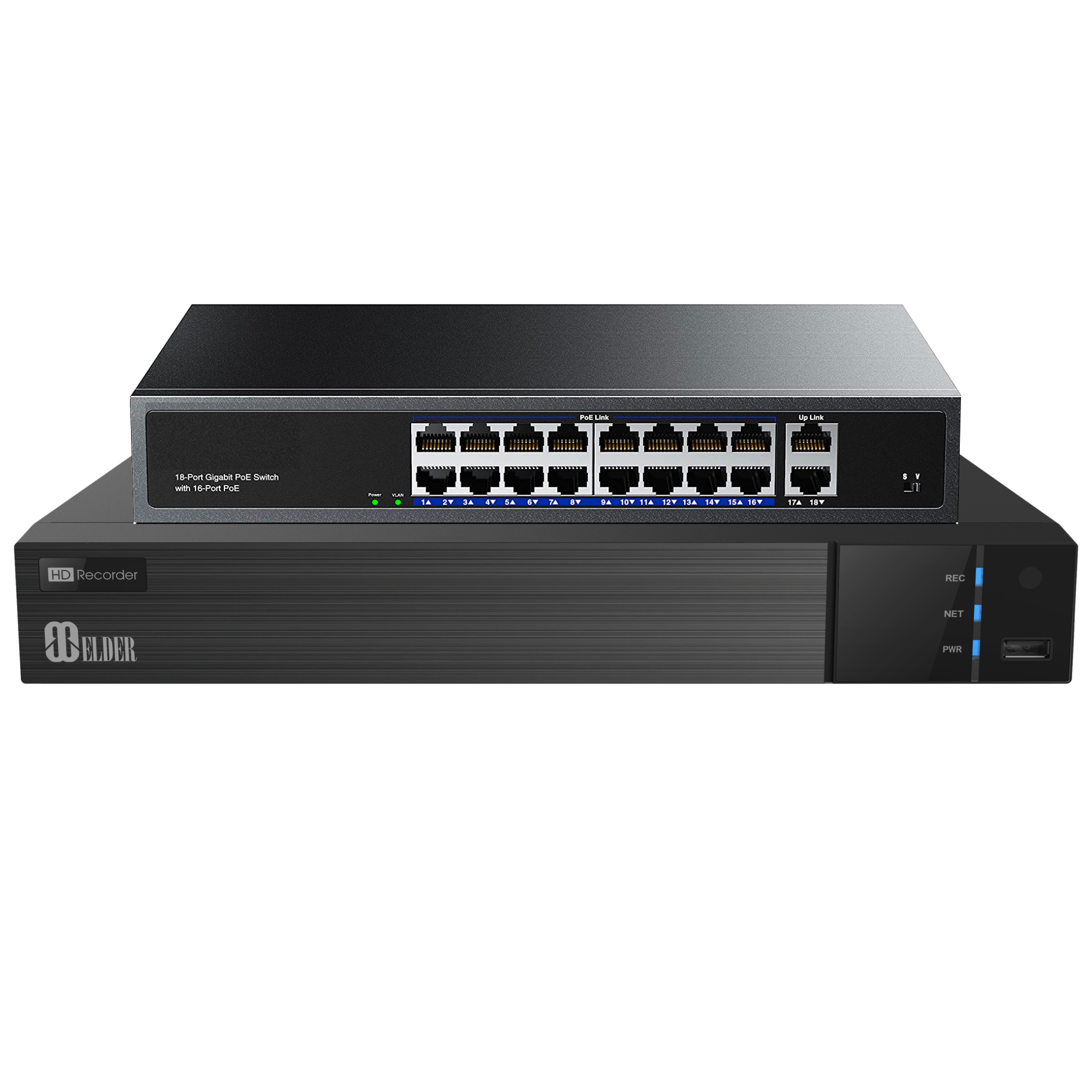 4K NVR Security 32-Channel Up to 8MP, 16Ch PoE & Intelligent Features, Two-Way Audio & Onvif, NVR Surveillance Ultimate-I Series