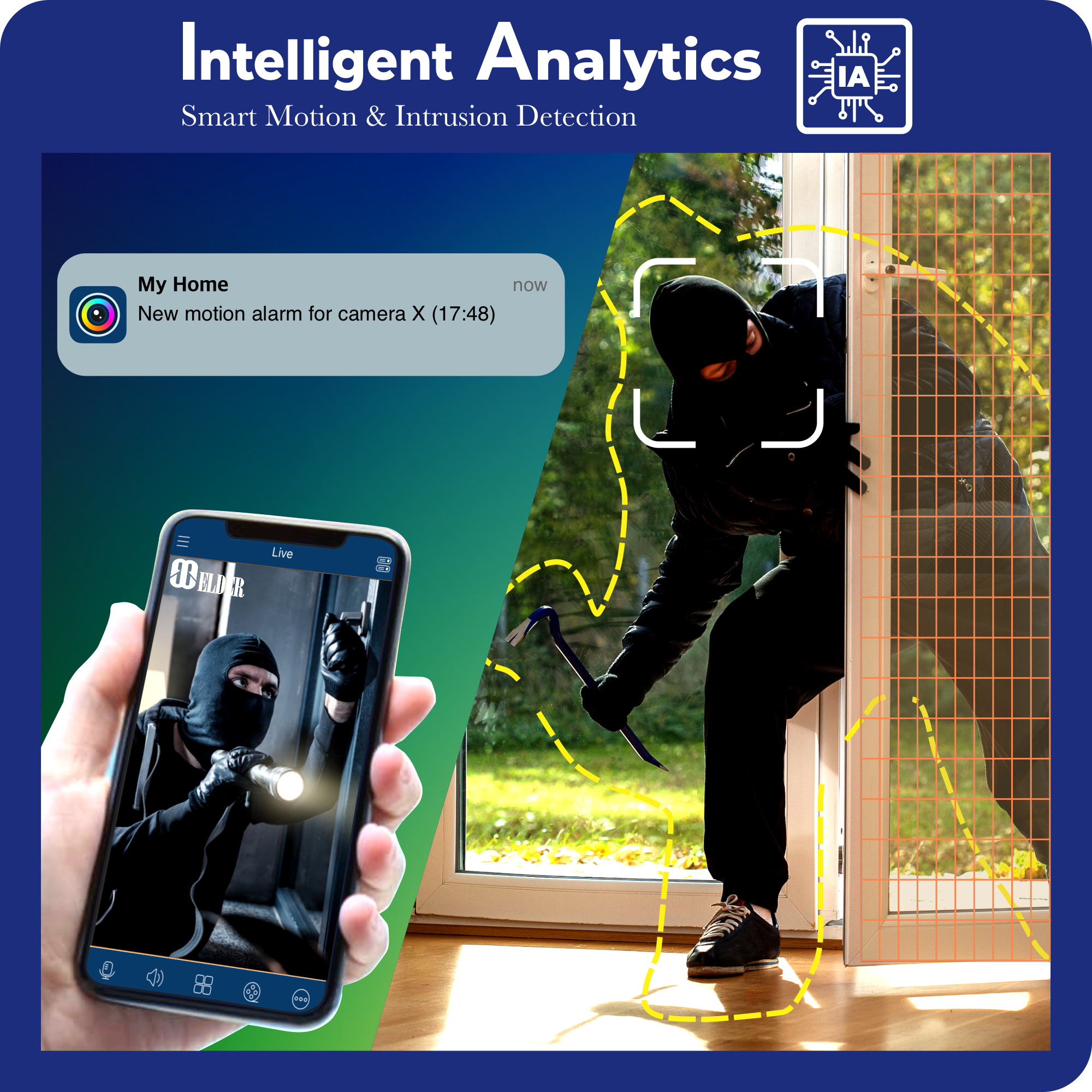 4K Security Camera System Color Night Vision Spotlight, DVR Surveillance Kit Outdoor Wired DIY, Listen-in Audio, 4-Camera Bullet