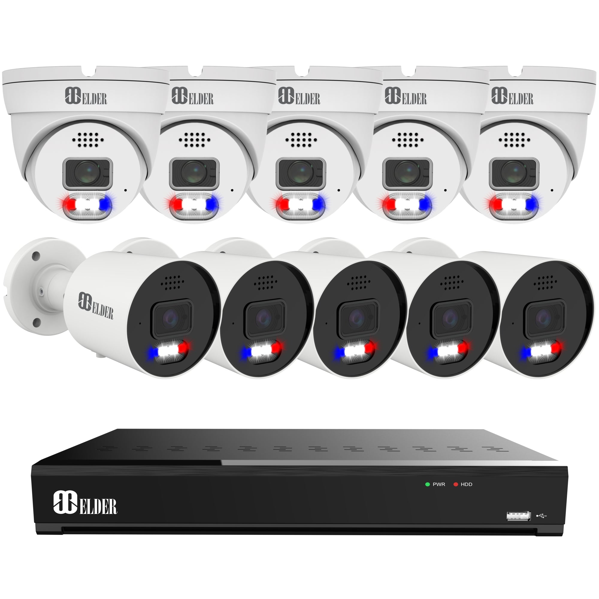 4K Security Camera System with 16-channel 12MP NVR