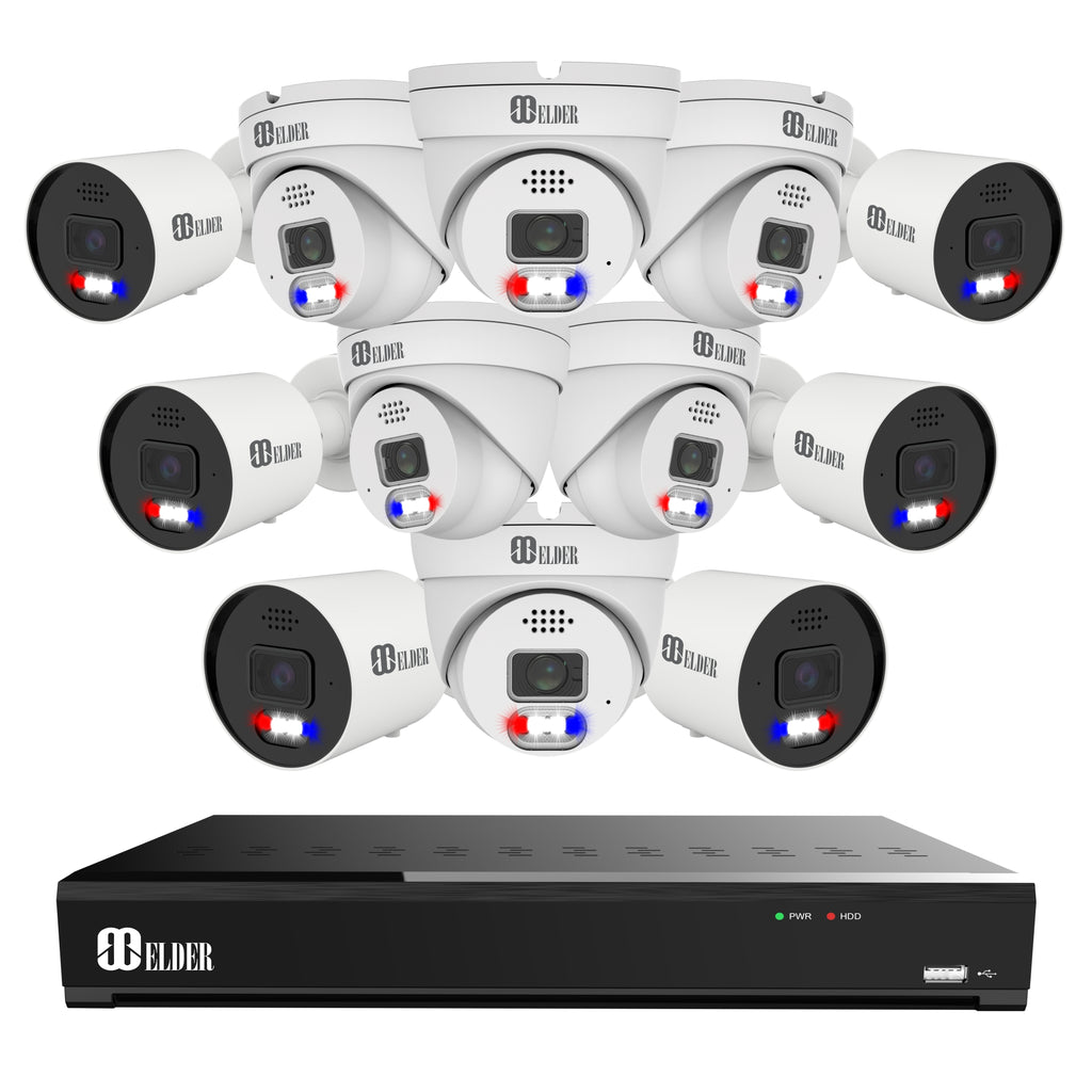 12mp Camera Sample Elder AI 12MP Security Camera System NVR 16Ch PoE, 4K+ Cameras Ultra-S