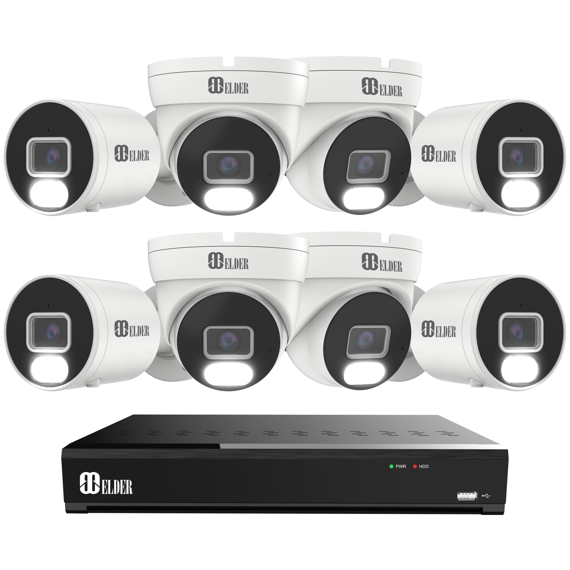 Anpviz 8CH 4K PoE Security Camera System, 6pcs 8MP Wired
