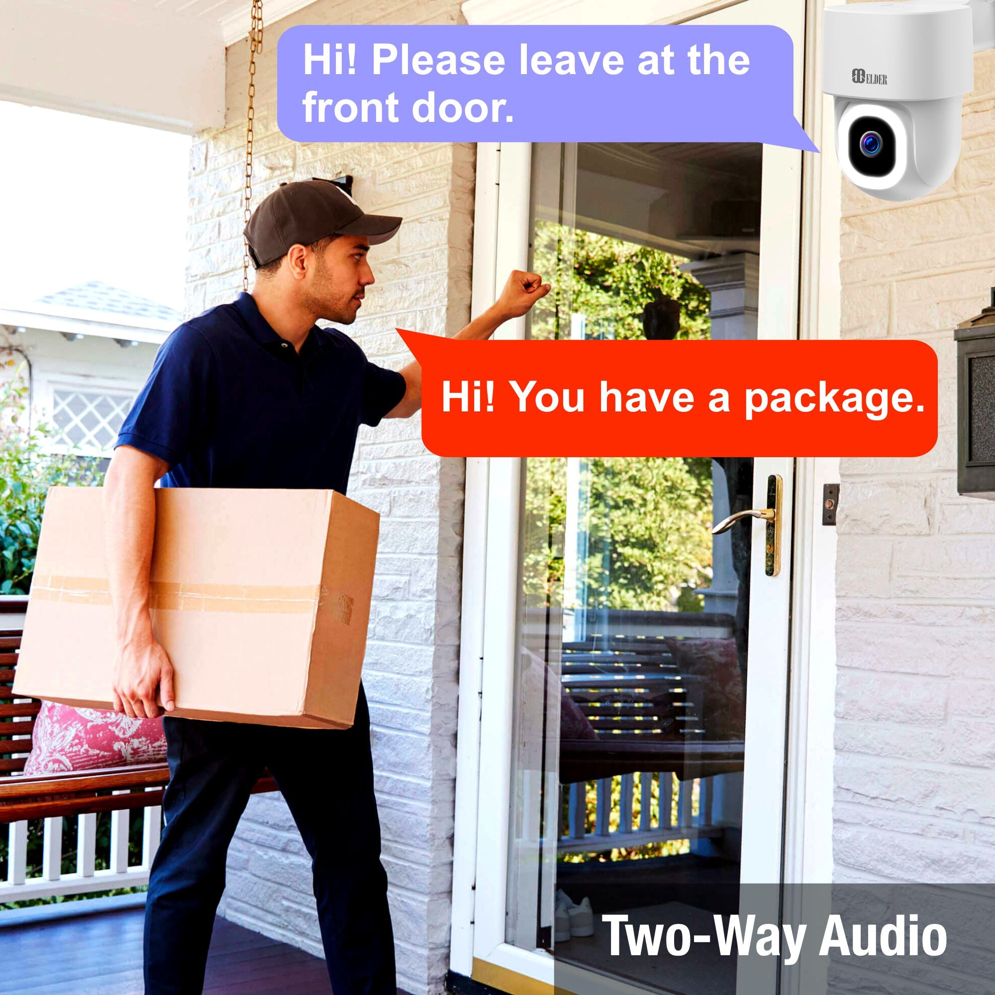 PTZ 4K Security Camera Wireless Outdoor with Two Way Talk Audio