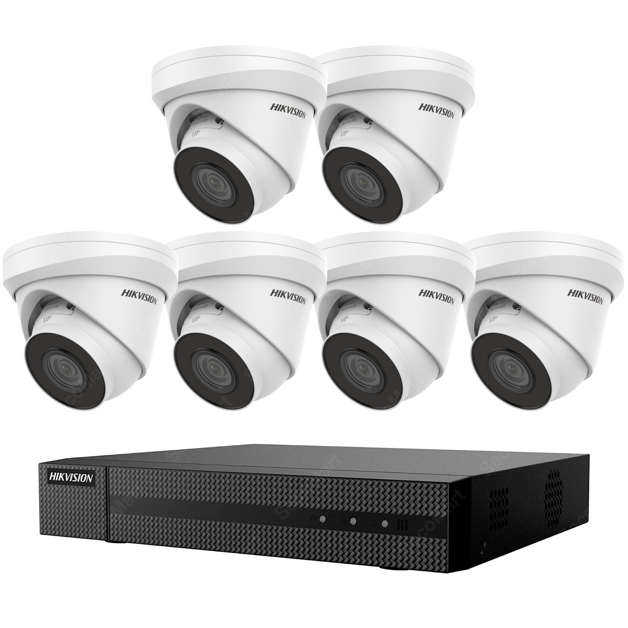 Hikvision EKI-K82T46 Security Camera System 4K NVR Surveillance 6-Camera Kit PoE Wired
