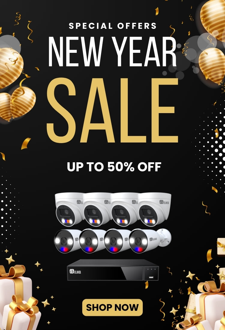 New Year Big Sale on Security Cameras, Surveillance, and Security Systems for Home and Business
