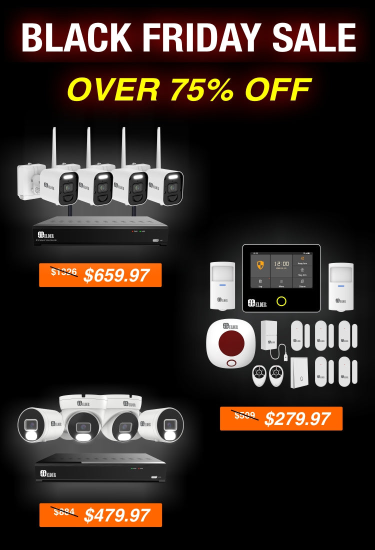 Black Friday Sale for Security Camera System and Home Alarm System and Home Security System