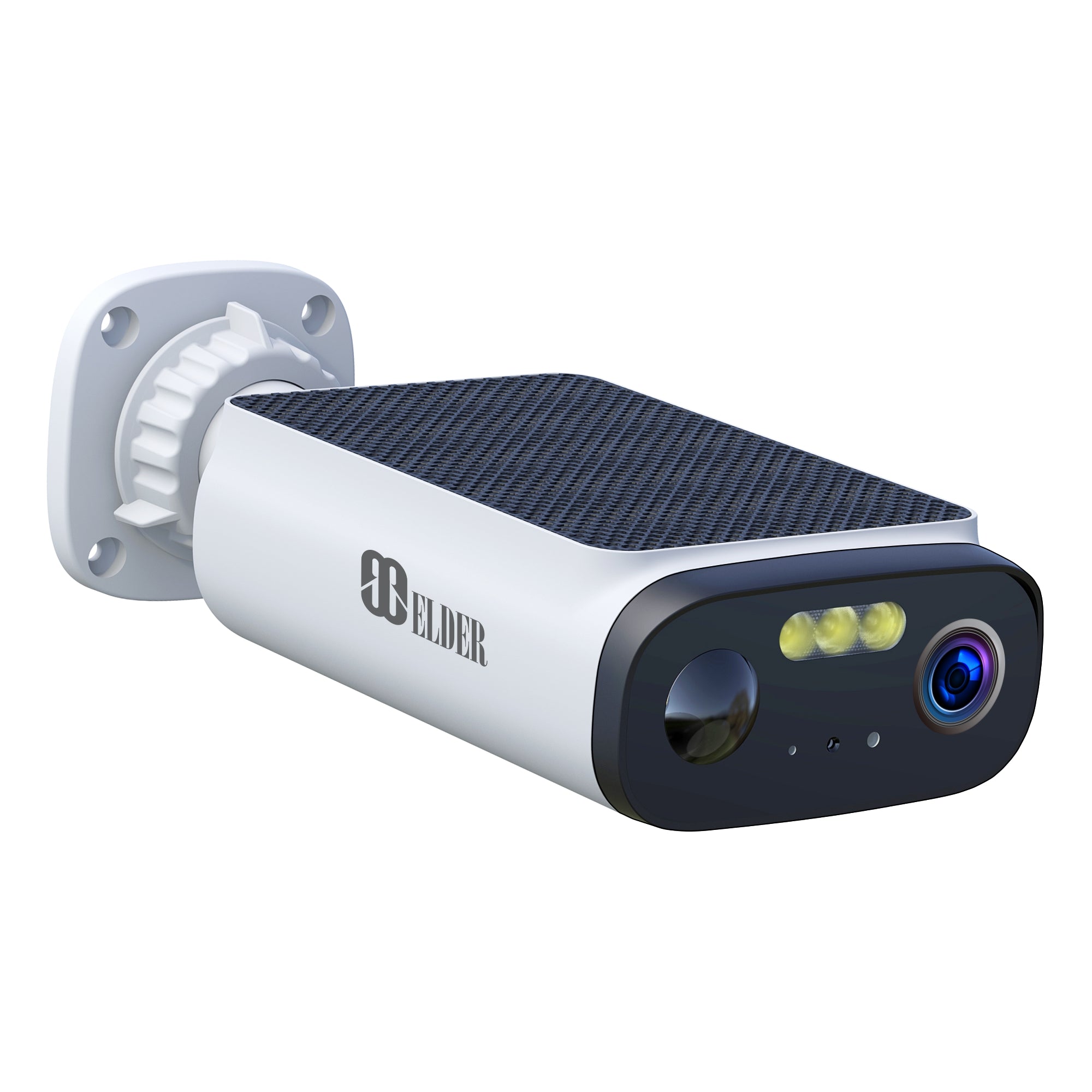 Elder 3K Solar Wireless Security Camera Outdoor, Wire-Free Surveillance WiFi with Color Night Vision 