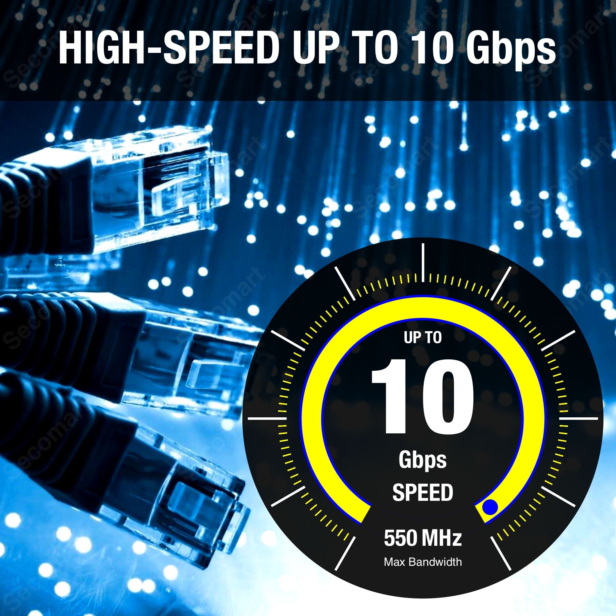 Ethernet Cable Cat6 100ft (30m) Network Cable x2 Pack Patch Cord LAN W