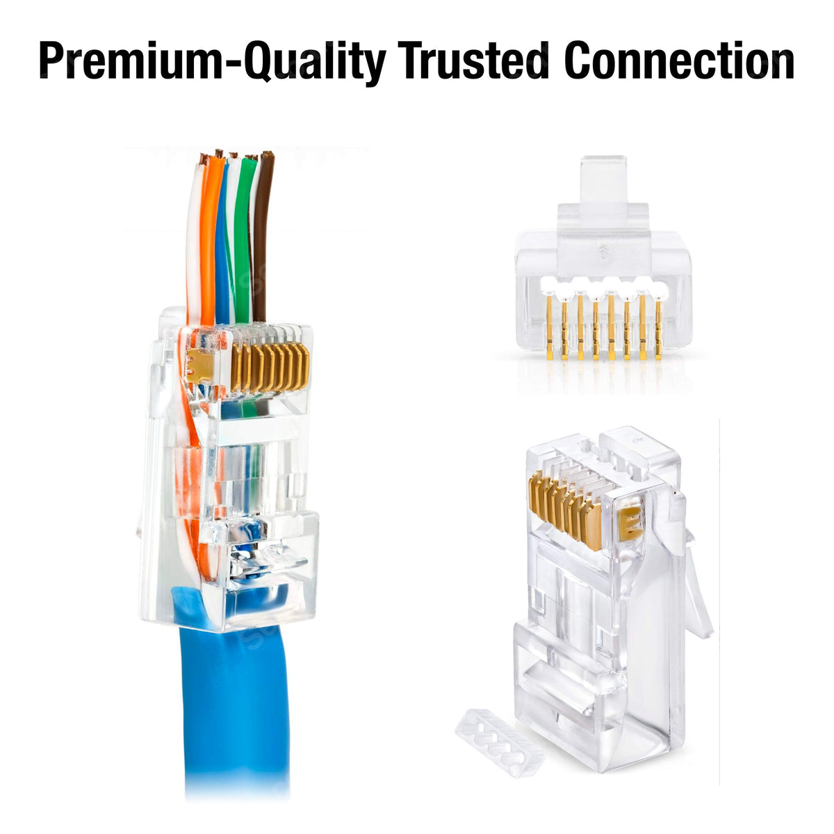 Lan Cable Join Ethernet Cable Cat6 50ft (15m) Network Cable x2 Pack Patch Cord LAN Wi