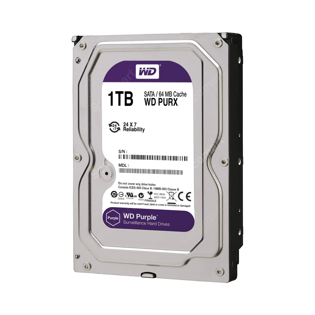WD Purple 1TB Hard Drive Surveillance Internal HDD OEM Western Digital