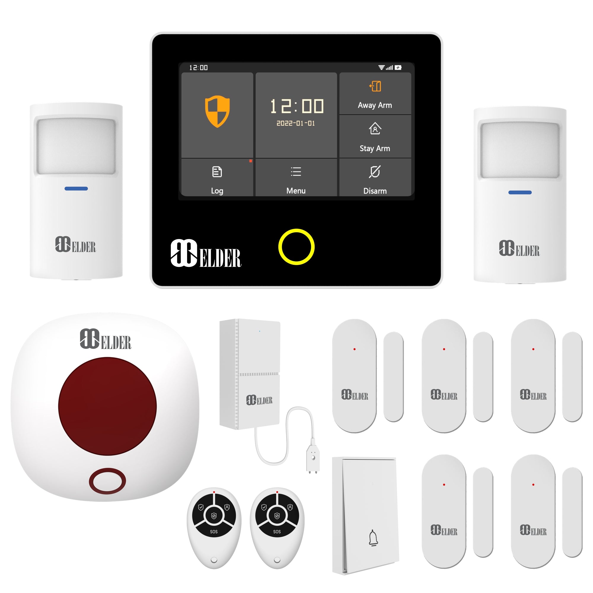 Alarm System Security Wireless 13-Piece WiFi & 4G Smart Home Alarm ...