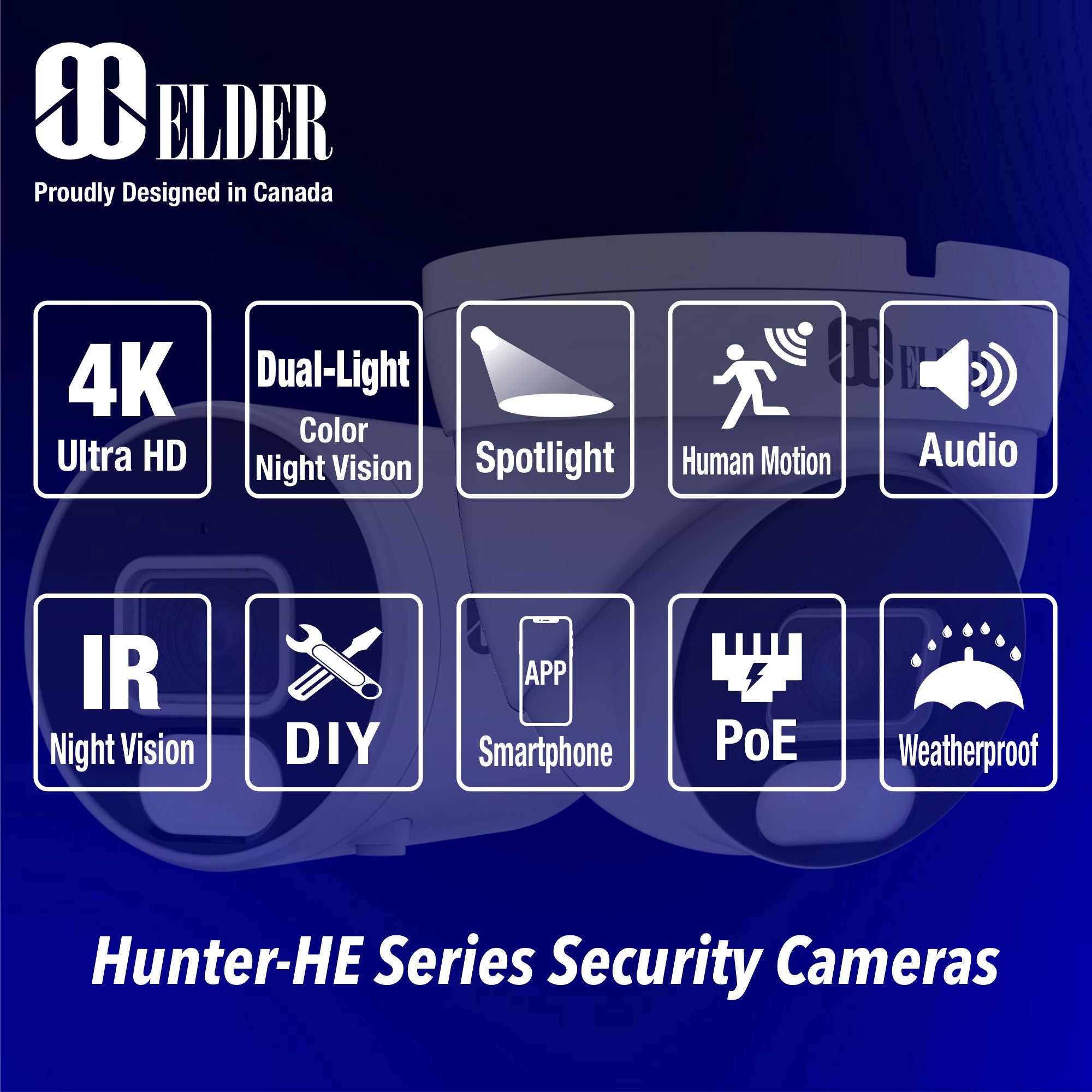 4K Security Camera System PoE NVR Surveillance Smart CCTV Package