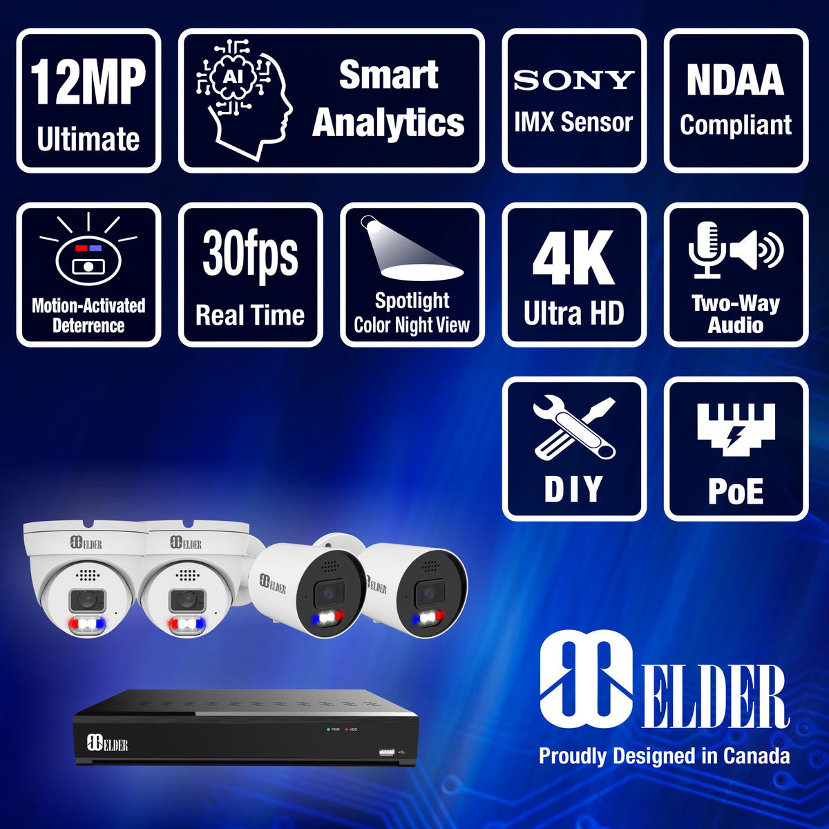 Nvr Color Box 4K Security Camera Systems