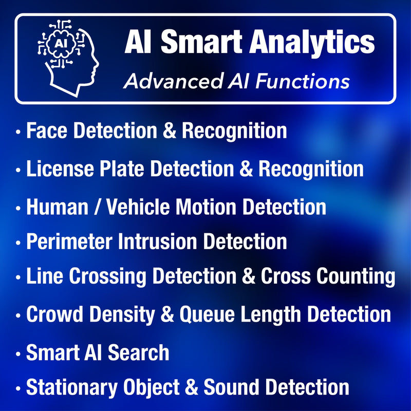 AI Smart Security Camera System and Surveillance from Elder NocturnalVU Series