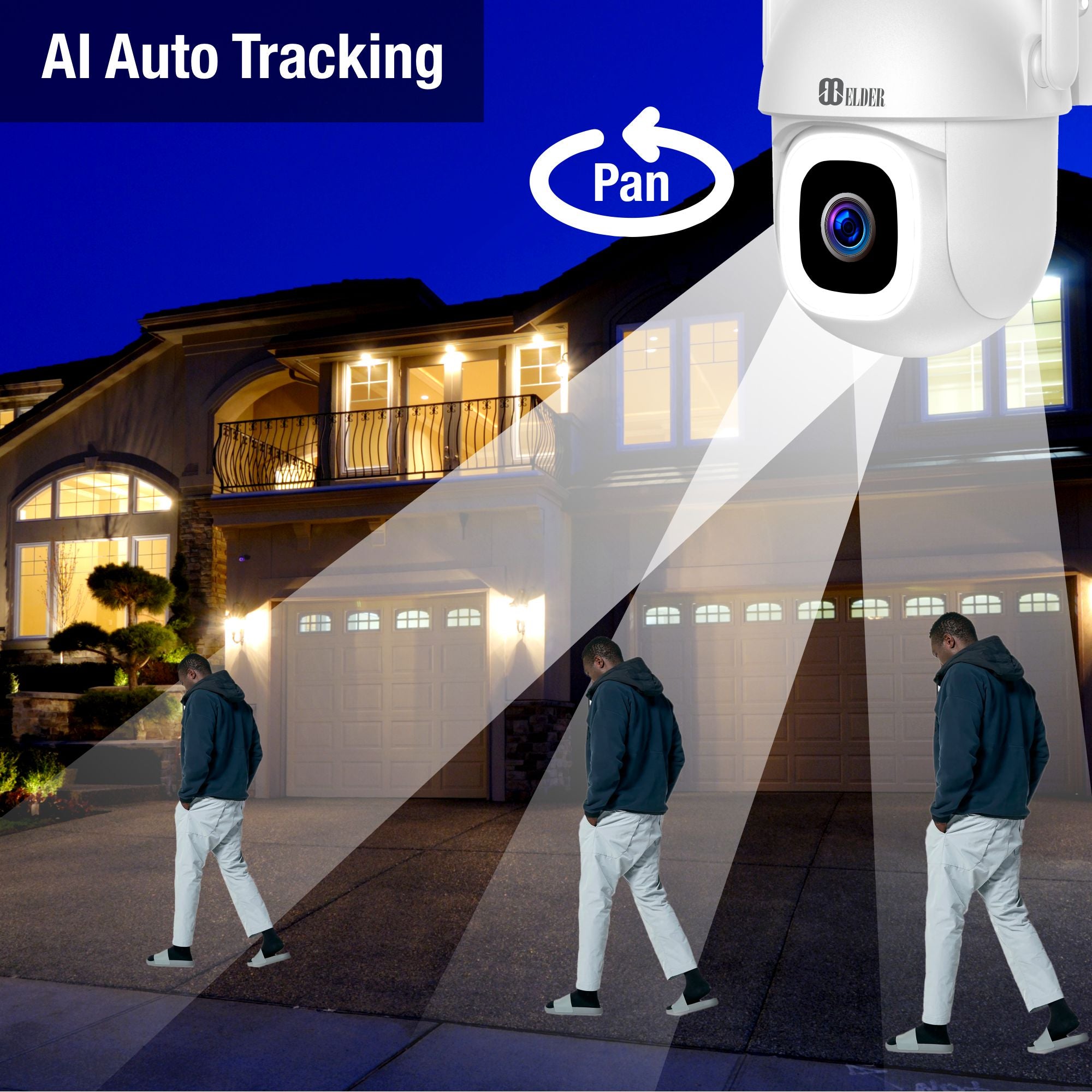 PTZ Security Camera with Auto Tracking Surveillance