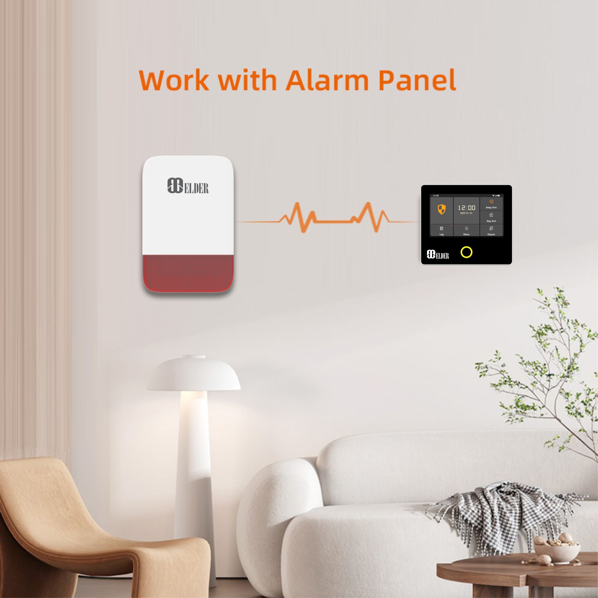 Add-on Wireless Siren Alarm Strobe