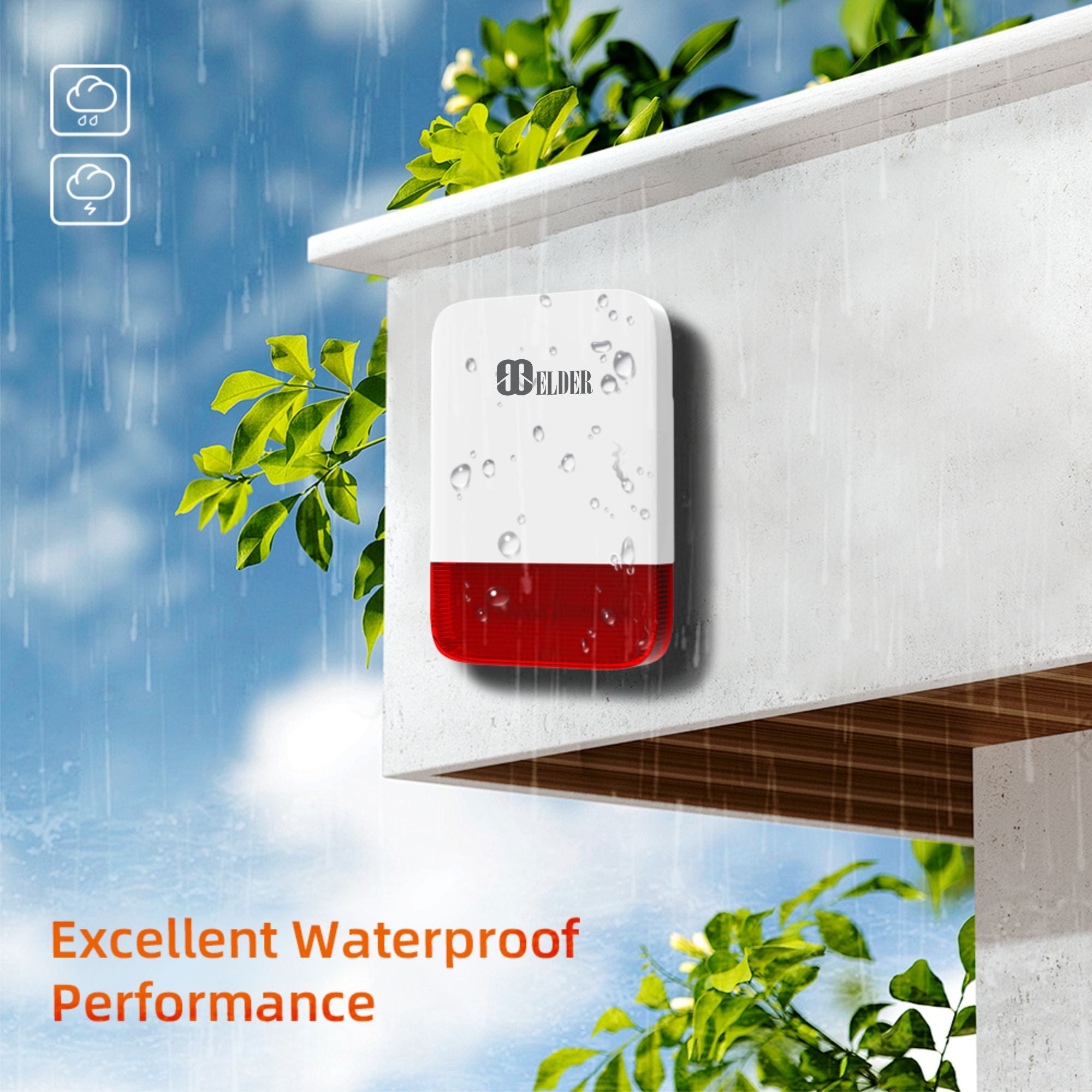 Outdoor Siren Alarm Wireless Weatherproof