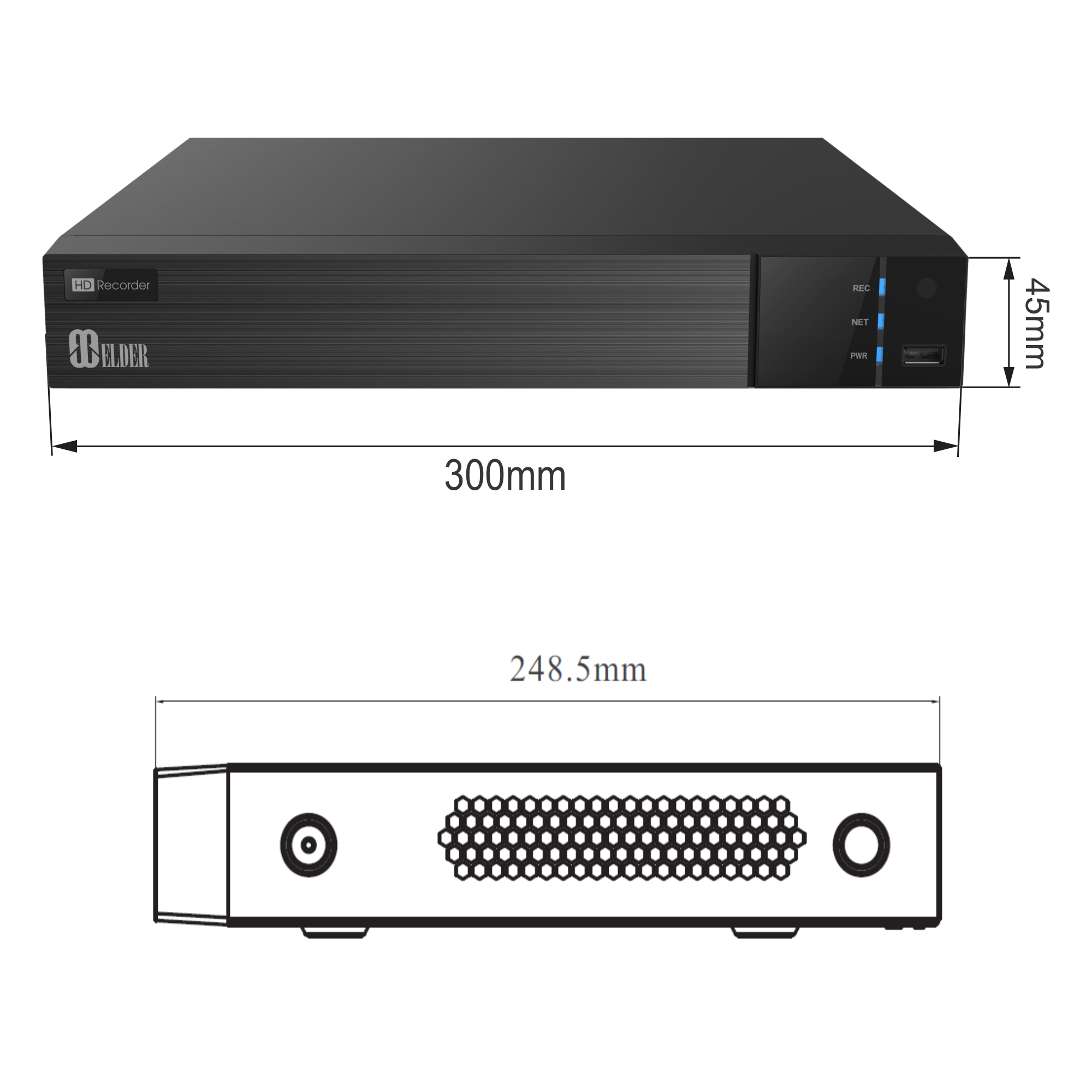 4K NVR Security PoE 4-Channel Up to 8MP, Intelligent Features, Two-Way Audio & Onvif, NVR Surveillance Ultimate-I Series
