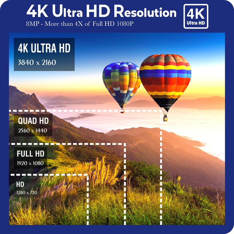 4K Wireless Security Camera System, WiFi Surveillance Cameras Outdoor DIY, Listen-in Audio, 4-Camera Bullet