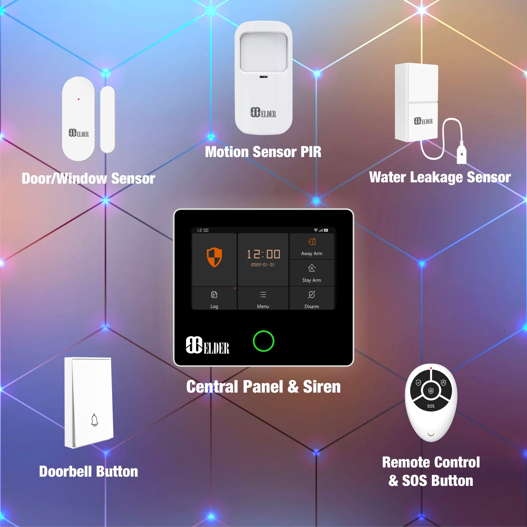 Water Leak Sensor WiFi Battery Wireless, Water Leakage Detector for Alarm System and Smart Home Automation