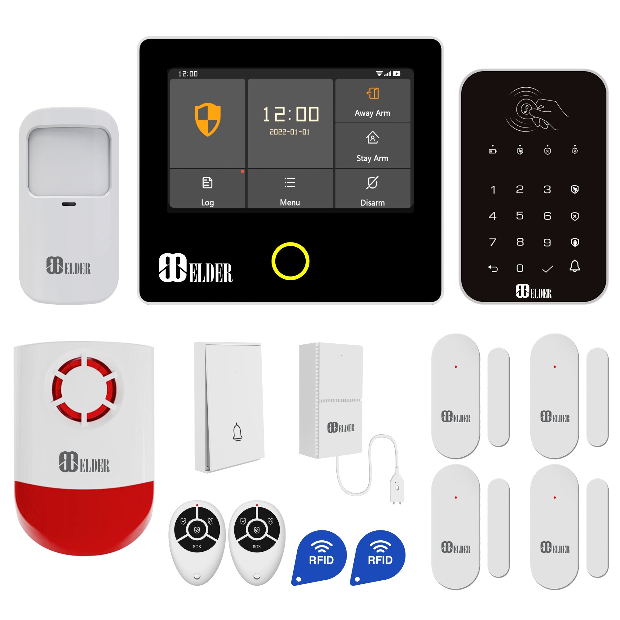Security System Set Wireless Alarm System Wireless House Alarm Kits | Home Alarm Kit | ERA