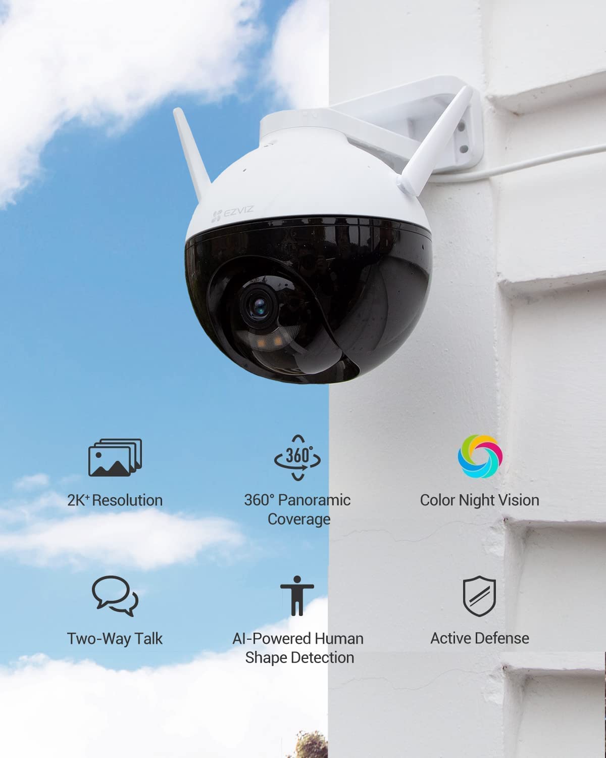 Ezviz C8W Pro 2K WiFi Pan/Tilt IP Security Camera Review 