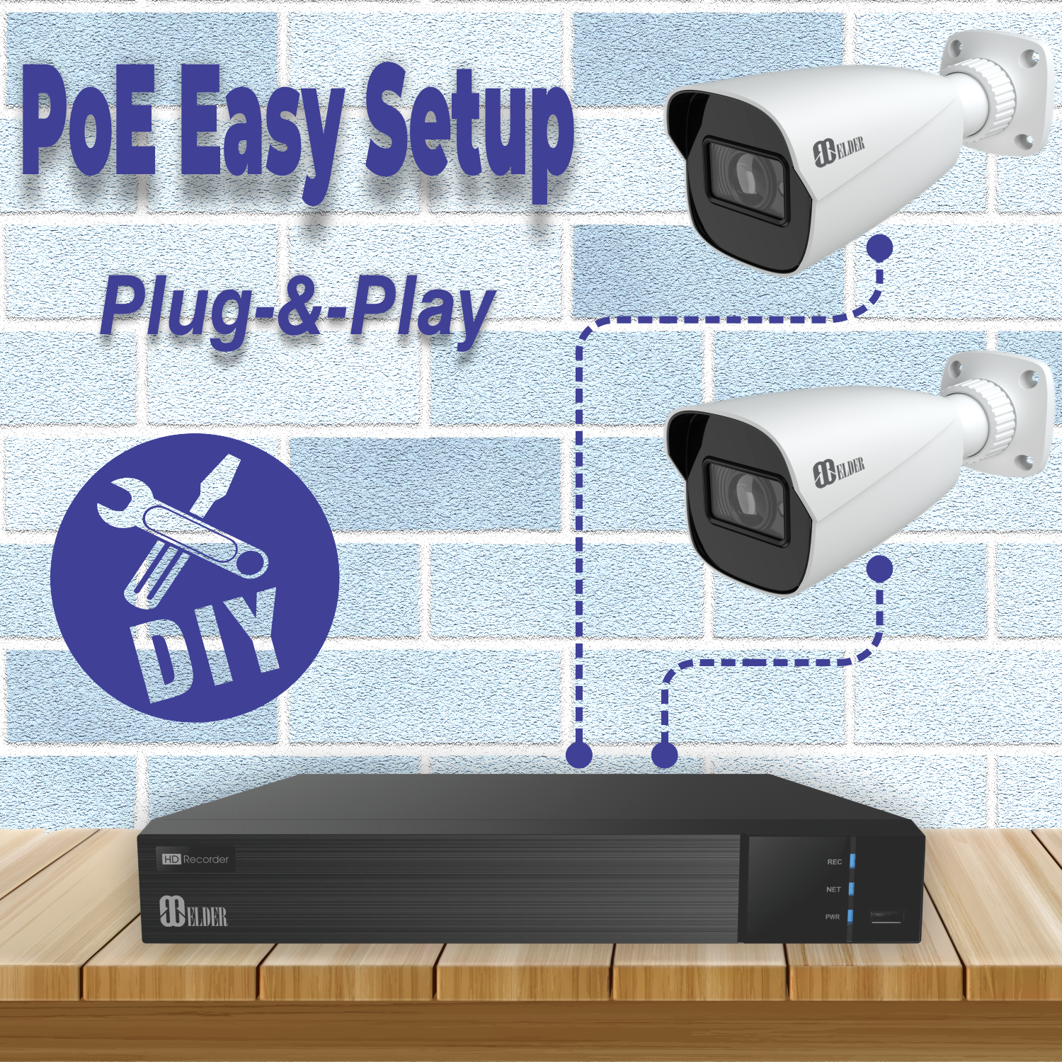 4K Security Camera PoE 8MP Network IP Surveillance Outdoor Wired, Sony
