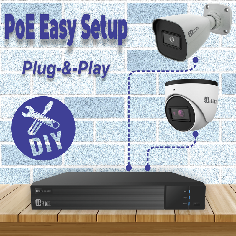 4K NVR Security PoE 4-Channel Up to 8MP, Intelligent Features, Two-Way Audio & Onvif, NVR Surveillance Ultimate-I Series