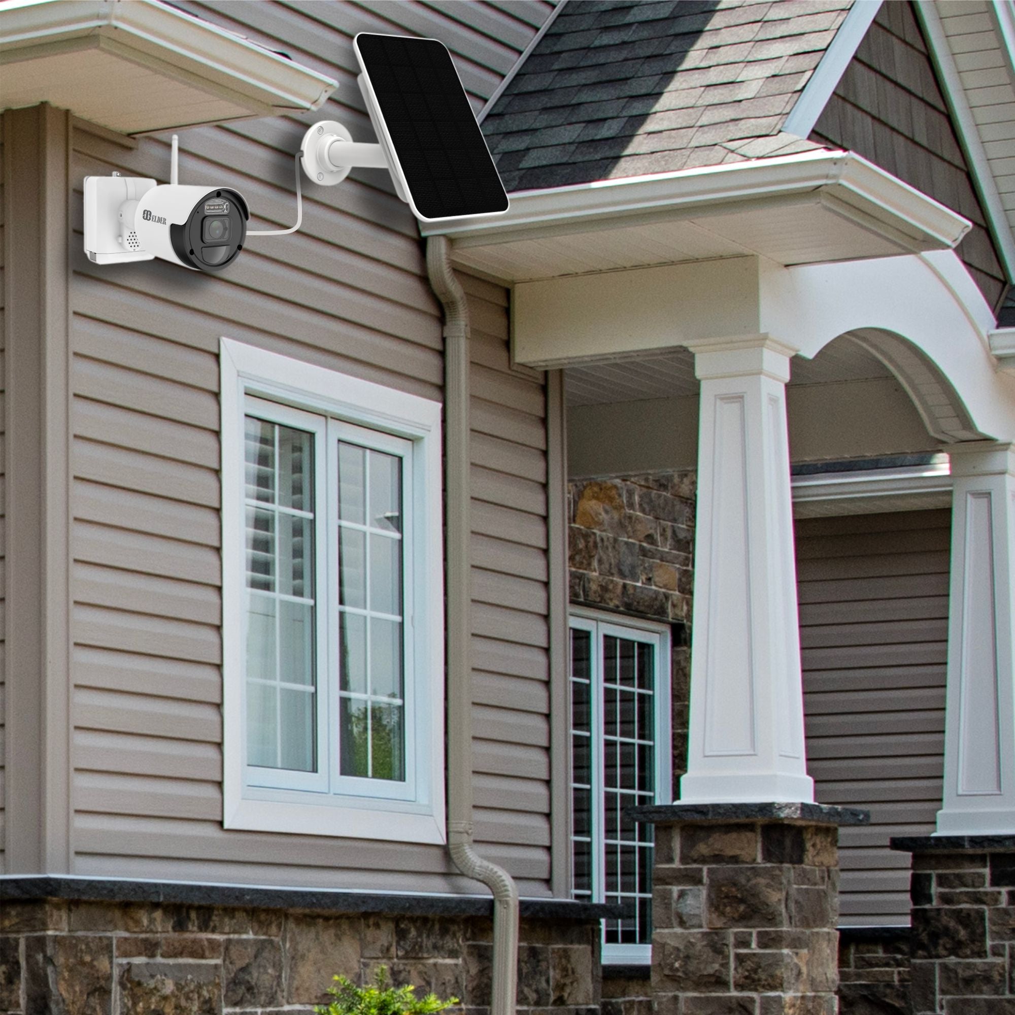 Elder Solar Panel for Battery Cameras Wire-Free